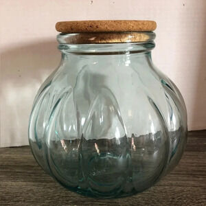 Vtg Italian Glass Jar